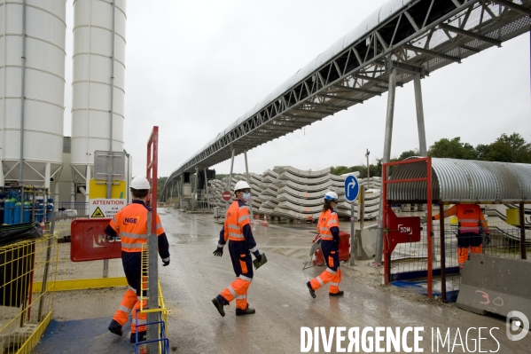 Chantier du GRAND PARIS : Tunnelier de Chelles