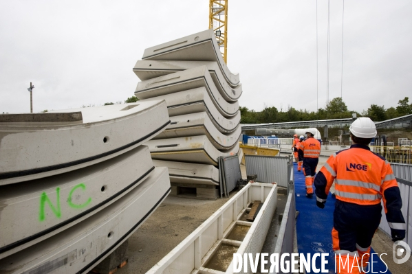 Chantier du GRAND PARIS : Tunnelier de Chelles