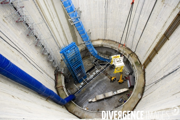 Chantier du GRAND PARIS : Tunnelier de Chelles