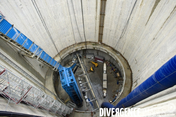 Chantier du GRAND PARIS : Tunnelier de Chelles