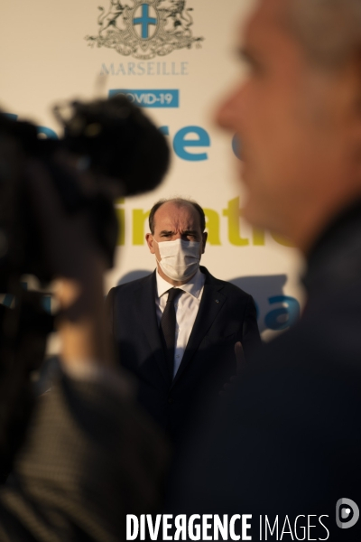 Jean Castex en visite à marseille