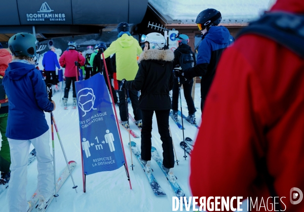 Le Domaine skiable des Contamines Montjoie en Haute Savoie