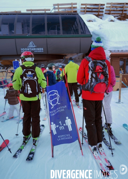 Le Domaine skiable des Contamines Montjoie en Haute Savoie