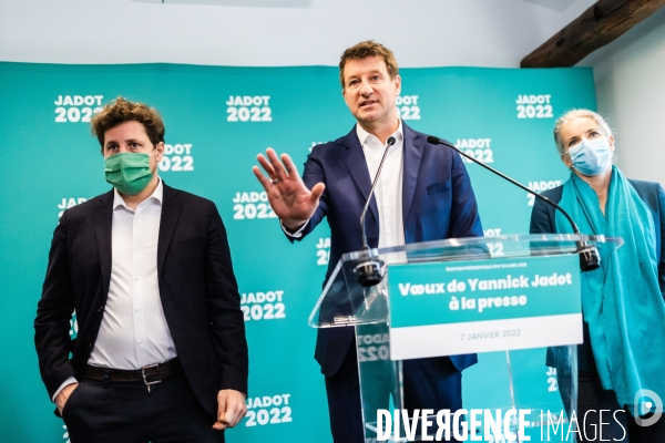 Présidentielle 2022 Yannick Jadot Voeux à la Presse
