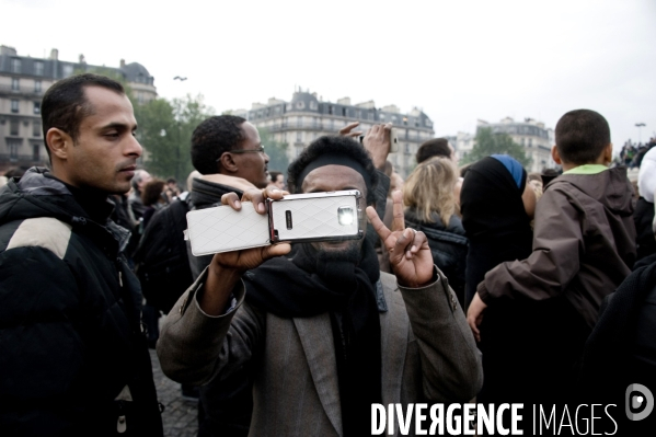 Hollande in, Sarkozy out, place de la bastille, Paris, 06/05/2012