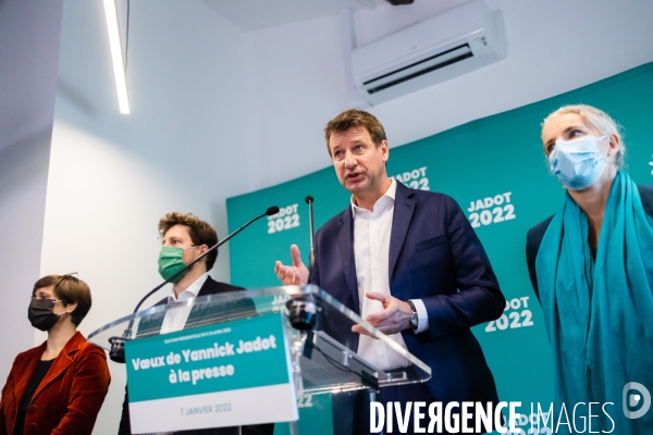 Présidentielle 2022 Yannick Jadot Voeux à la Presse