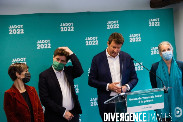 Présidentielle 2022 Yannick Jadot Voeux à la Presse