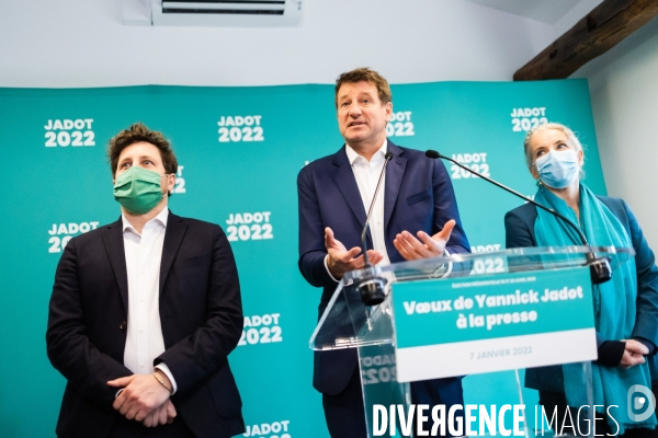 Présidentielle 2022 Yannick Jadot Voeux à la Presse