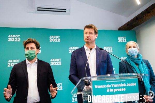 Présidentielle 2022 Yannick Jadot Voeux à la Presse