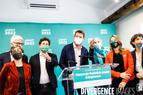 Présidentielle 2022 Yannick Jadot Voeux à la Presse