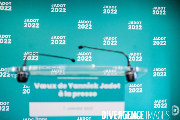 Présidentielle 2022 Yannick Jadot Voeux à la Presse