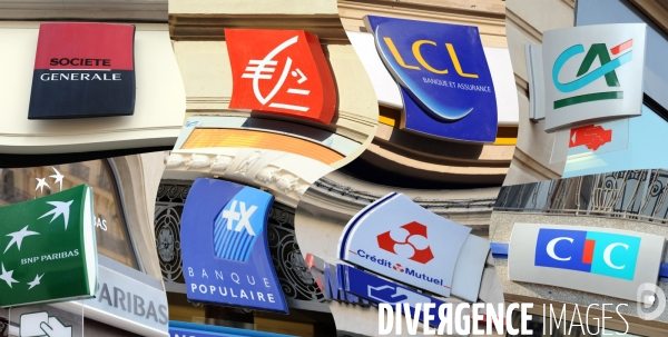 Logos des banques francaises