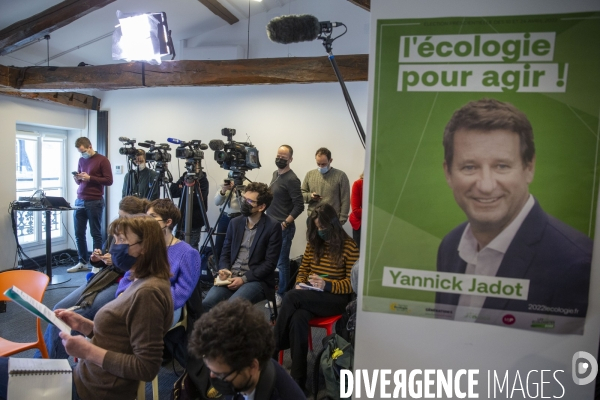 Voeux de Yannick Jadot à la presse.