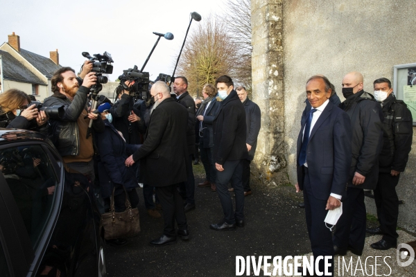 Déplacement d Eric ZEMMOUR en Eure-et-Loire sur le thème de la France rurale.