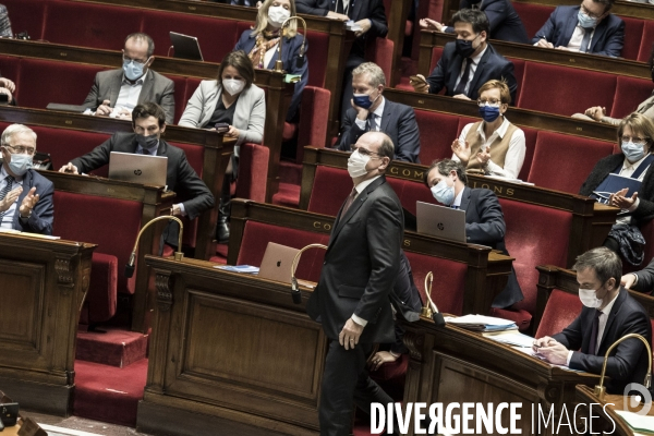 Débat sur le pass vaccinal à l assemblée nationale.