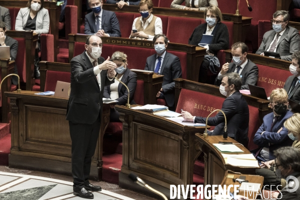 Débat sur le pass vaccinal à l assemblée nationale.