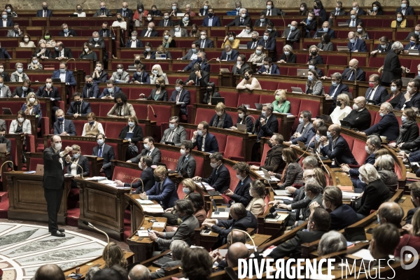 Débat sur le pass vaccinal à l assemblée nationale.