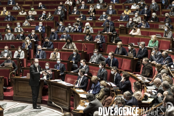 Débat sur le pass vaccinal à l assemblée nationale.