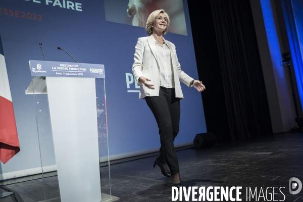 Discours de Valérie Pécresse à la Maison de la Mutualité.