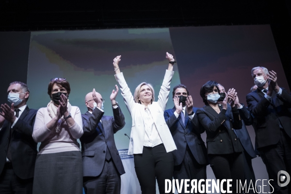 Discours de Valérie Pécresse à la Maison de la Mutualité.