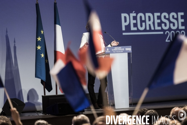 Discours de Valérie Pécresse à la Maison de la Mutualité.