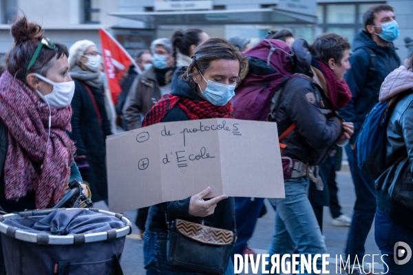 Grève de l éducation nationale face à la crise à Marseille