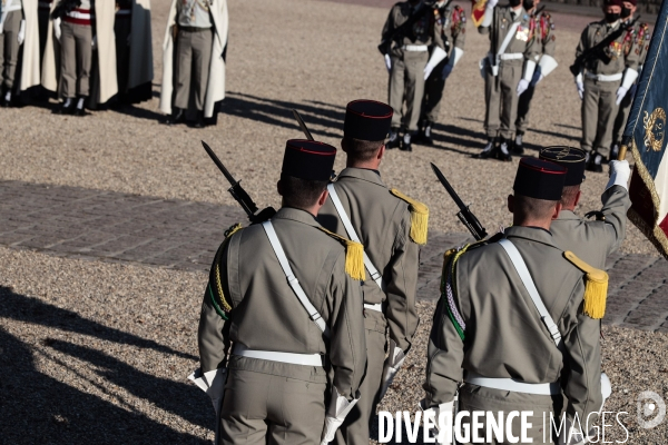 Ceremonie d inhumation d hubert germain au mont valerien