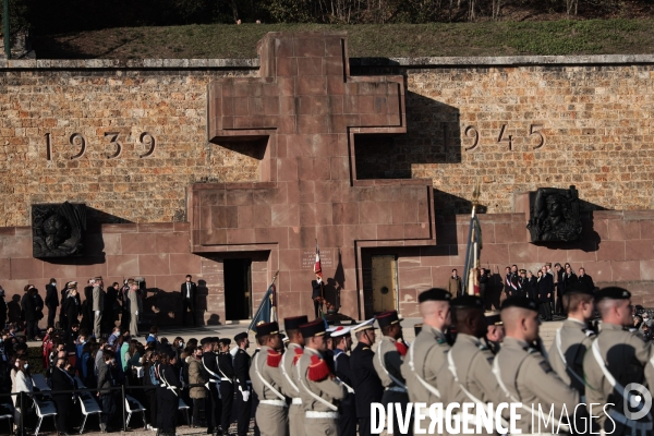 Ceremonie d inhumation d hubert germain au mont valerien