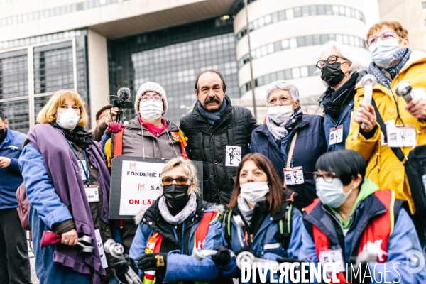 Manifestation des salariés de la SAM