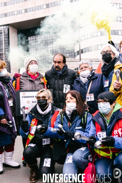 Manifestation des salariés de la SAM