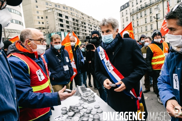 Manifestation des salariés de la SAM