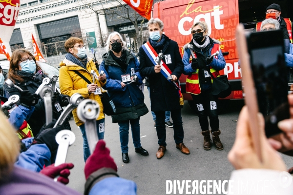 Manifestation des salariés de la SAM