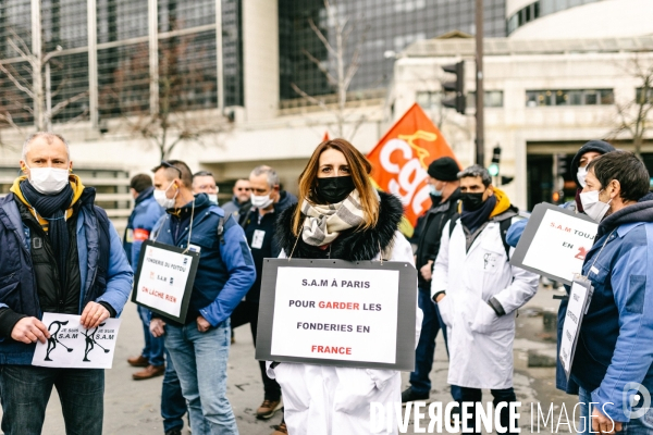 Manifestation des salariés de la SAM