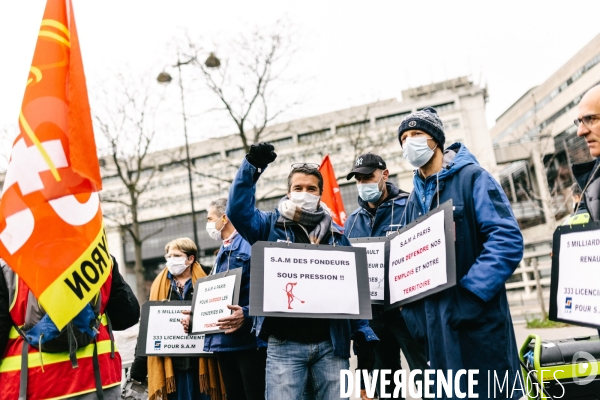 Manifestation des salariés de la SAM