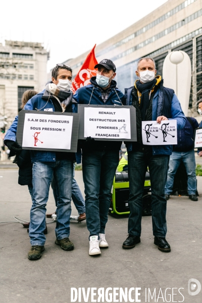 Manifestation des salariés de la SAM