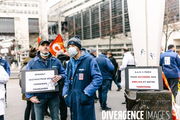 Manifestation des salariés de la SAM