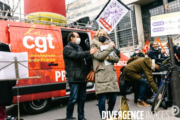 Manifestation des salariés de la SAM