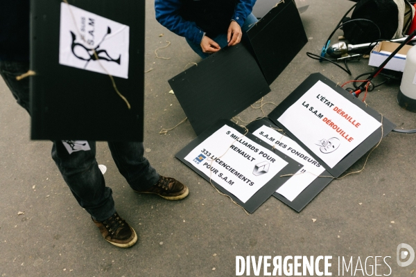 Manifestation des salariés de la SAM