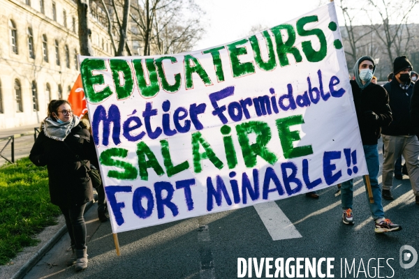 Manifestation des professionnels du social et du médico-social