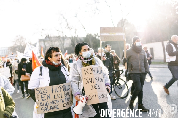 Manifestation des professionnels du social et du médico-social