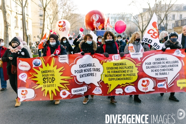 Manifestation des professionnels du social et du médico-social