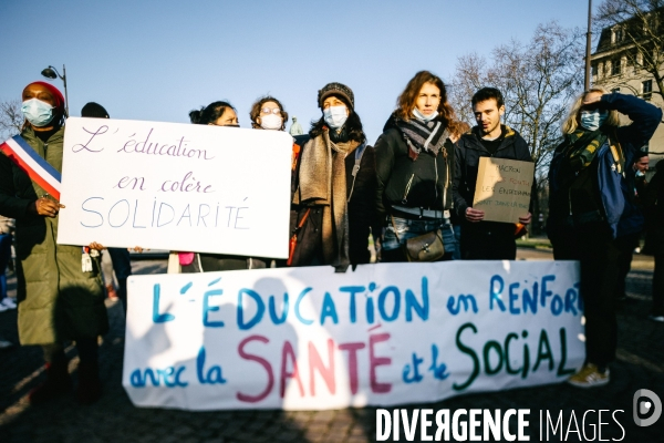 Manifestation des professionnels du social et du médico-social