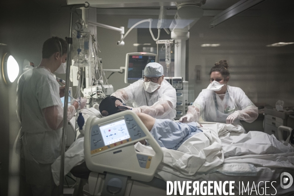 Service de réanimation de l hôpital Robert Ballanger.