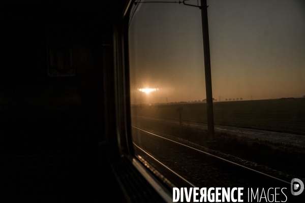Paysage vu du train.