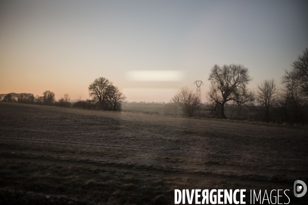 Paysage vu du train.