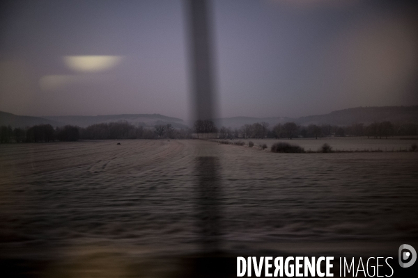 Paysage vu du train.