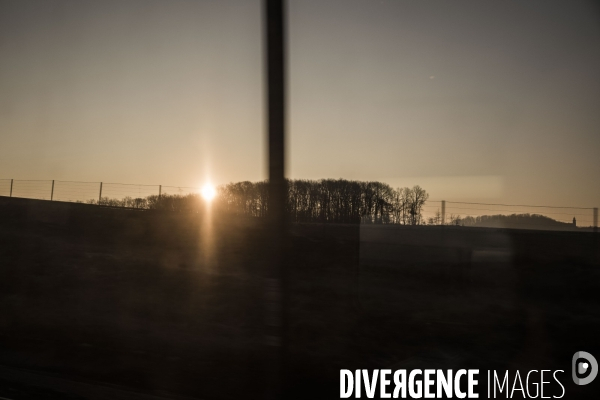 Paysage vu du train.