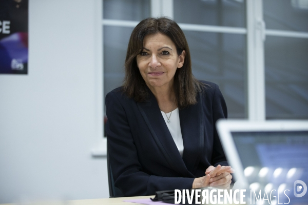 Anne HIDALGO, interview à son QG de campagne pour l élection présidentielle 2022