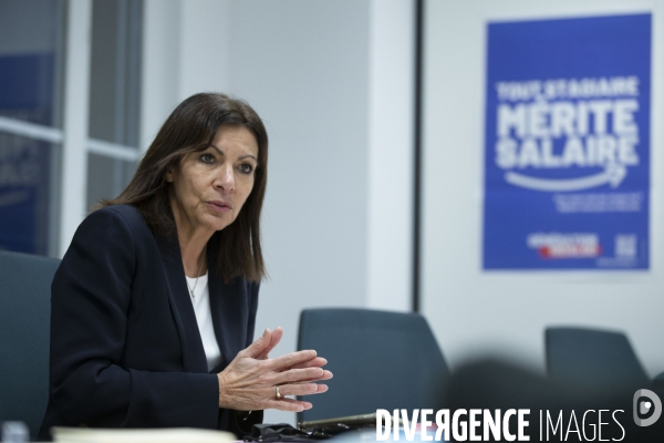 Anne HIDALGO, interview à son QG de campagne pour l élection présidentielle 2022