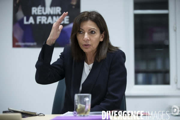 Anne HIDALGO, interview à son QG de campagne pour l élection présidentielle 2022